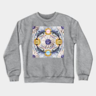 royal dolphin dreams Crewneck Sweatshirt